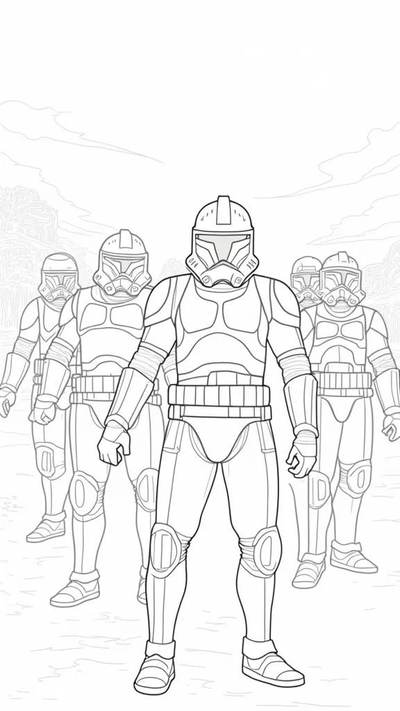 clone troopers coloring pages